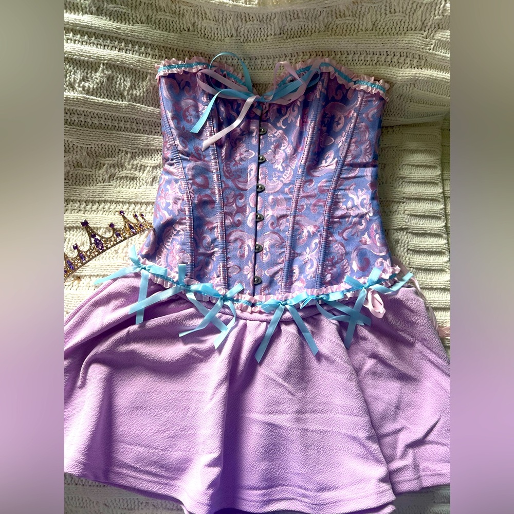 Purple princess or rapunzel costume corset